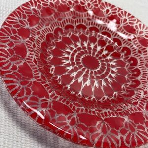 SYDENSYRIKER Fused glass plate 6.75”